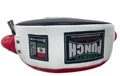 Punch Boxing Mexican Round Shield RED Soft/ BLK Hard