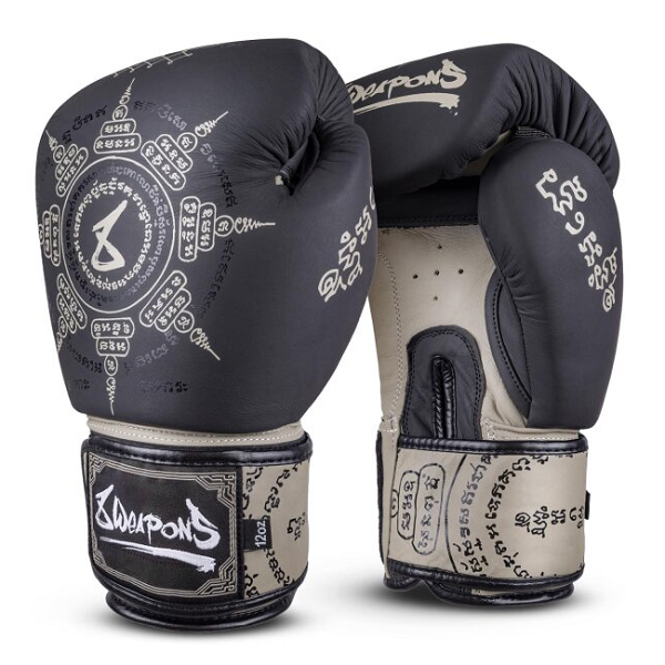 8 Weapons Boxing Gloves 8 Ways Yant Black-Sand