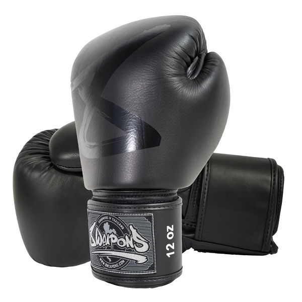 8 Weapons Boxing Gloves Big 8 Premium Black-Black