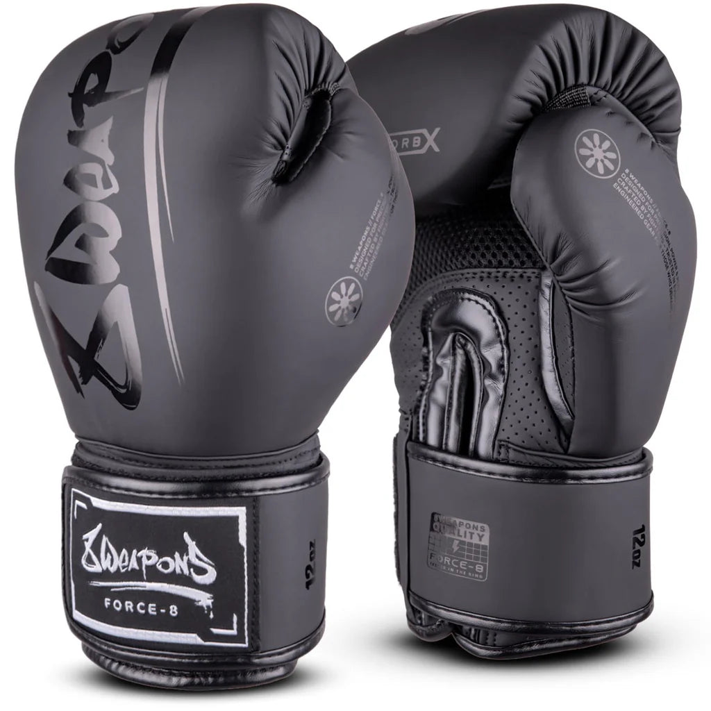 8 Weapons Boxing Gloves 8 Weapons Boxing Gloves Force 8 Matt Black