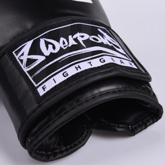 8 Weapons Boxing Gloves 8 Weapons Boxing Gloves Pure Black-White