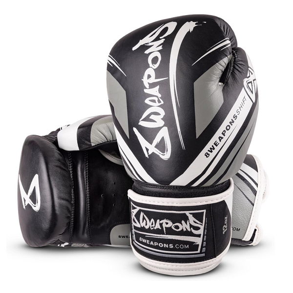 8 Weapons Boxing Gloves Shift Black-White