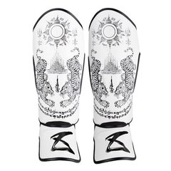 8 Weapons Combo 8 Weapons Sak Yant Tigers White Gloves + Shin Guard Combo