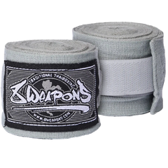 8 Weapons Hand Wraps & Accessories Grey 8 Weapons Hand Wraps Semi-Elastic 5m