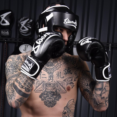 8 Weapons Head Guards 8 Weapons Head Guard Unlimited Black-White