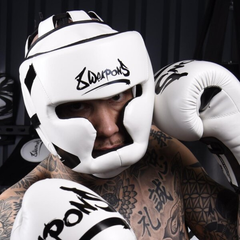 8 Weapons Head Guards 8 Weapons Head Guard Unlimited White-Black