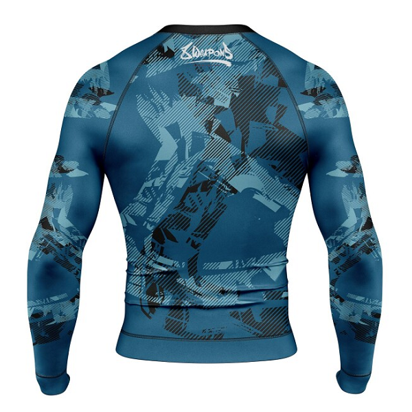 8 Weapons Longsleeve Rash Guard 8 Weapons Rashguard LS Hit 2.0 Navy-Black