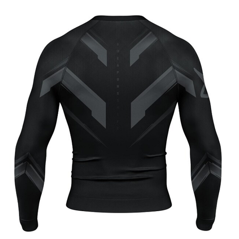 8 Weapons Longsleeve Rash Guard 8 Weapons Rashguard LS Shift Ice-Grey-Orange