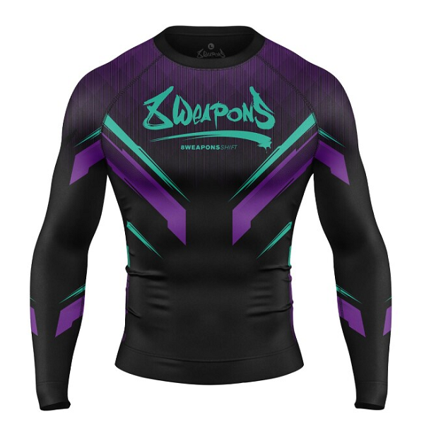 8 Weapons Rashguard LS Shift Cyber