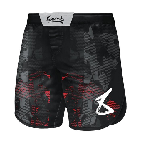 8 Weapons Fight Shorts Hit 2.0 Black-Red