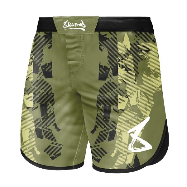 8 Weapons Fight Shorts Hit 2.0 Olive-Black