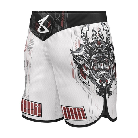 8 Weapons MMA Shorts 8 Weapons Fight Shorts Shift White-Navy-Red
