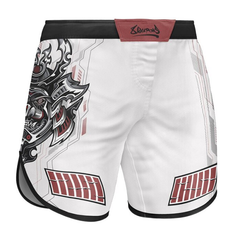 8 Weapons MMA Shorts 8 Weapons Fight Shorts Samurai 2.0 White-Red