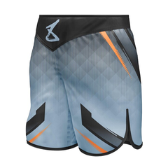8 Weapons MMA Shorts 8 Weapons Fight Shorts Shift Ice-Grey-Orange