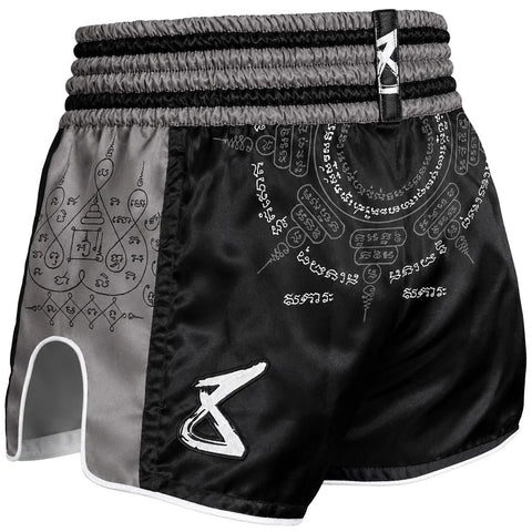 8 Weapons Muay Thai Shorts 8 Weapons Muay Thai Shorts Bone Island Olive-Gold