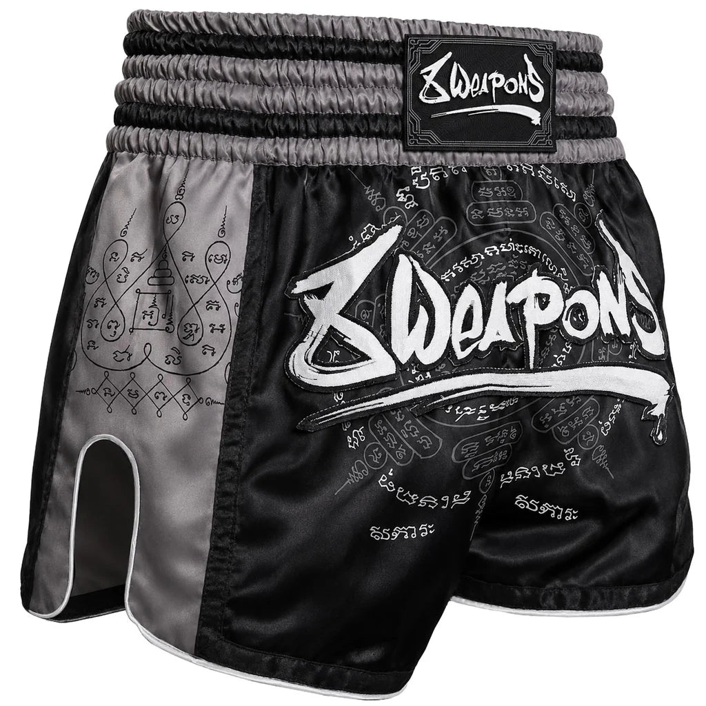 8 Weapons Muay Thai Shorts 8 Weapons Muay Thai Shorts 8 Ways Yant 2.0 Black-Black