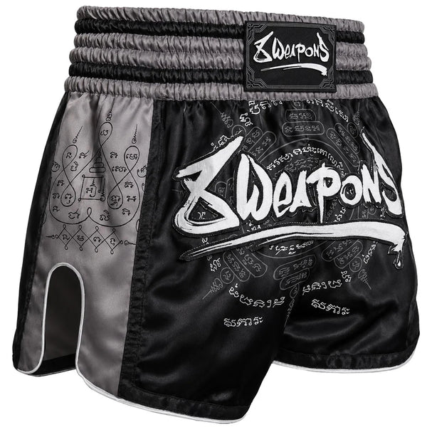 8 Weapons Muay Thai Shorts 8 Weapons Muay Thai Shorts 8 Ways Yant 2.0 Black-Black