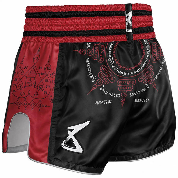 8 Weapons Muay Thai Shorts 8 Weapons Muay Thai Shorts 8 Ways Yant 2.0 Black Burgundy