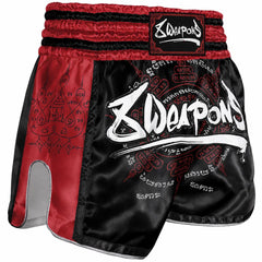 8 Weapons Muay Thai Shorts 8 Weapons Muay Thai Shorts 8 Ways Yant 2.0 Black Burgundy