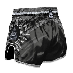 8 Weapons Muay Thai Shorts 8 Weapons Muay Thai Shorts 8 Ways Yant Black-Silver