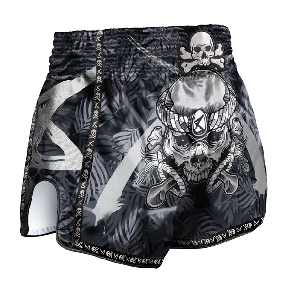 8 Weapons Muay Thai Shorts 8 Weapons Muay Thai Shorts Bone Island Black