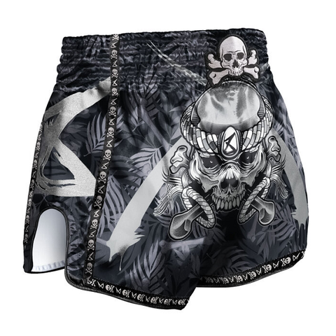 8 Weapons Muay Thai Shorts 8 Weapons Muay Thai Shorts Bone Island Olive-Gold