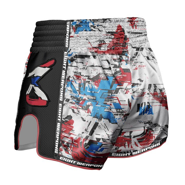 8 Weapons Muay Thai Shorts 8 Weapons Muay Thai Shorts Cut Like a Blade 2.0 White