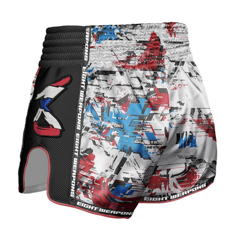 8 Weapons Muay Thai Shorts 8 Weapons Muay Thai Shorts Bone Island Olive-Gold