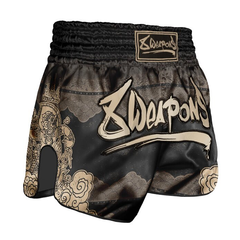 8 Weapons Muay Thai Shorts 8 Weapons Muay Thai Shorts Hanuman Black-Gold