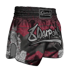 8 Weapons Muay Thai Shorts 8 Weapons Muay Thai Shorts Hanuman Black-Red