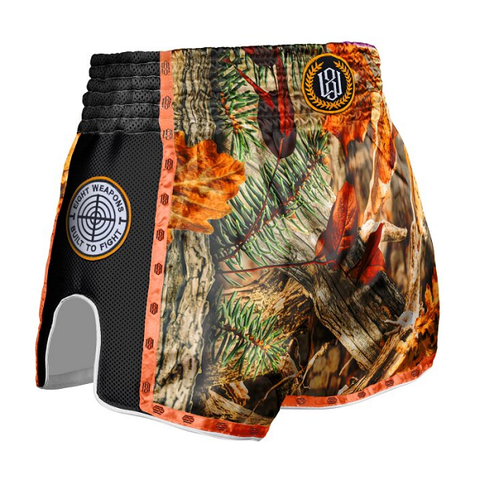 8 Weapons Muay Thai Shorts 8 Weapons Muay Thai Shorts Bone Island Olive-Gold