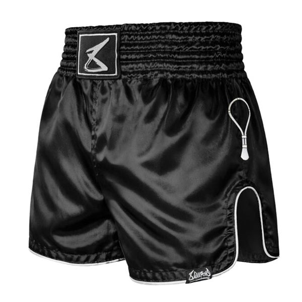 8 Weapons Muay Thai Shorts 8 Weapons Muay Thai Shorts Mongkol Black-White