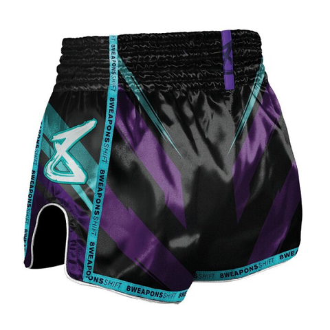8 Weapons Muay Thai Shorts 8 Weapons Muay Thai Shorts Bone Island Olive-Gold