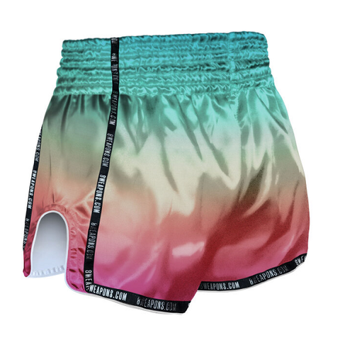8 Weapons Muay Thai Shorts 8 Weapons Muay Thai Shorts Bone Island Olive-Gold