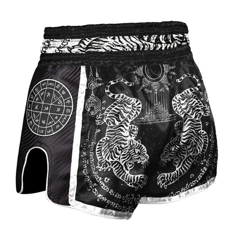 8 Weapons Muay Thai Shorts 8 Weapons Muay Thai Shorts Bone Island Olive-Gold
