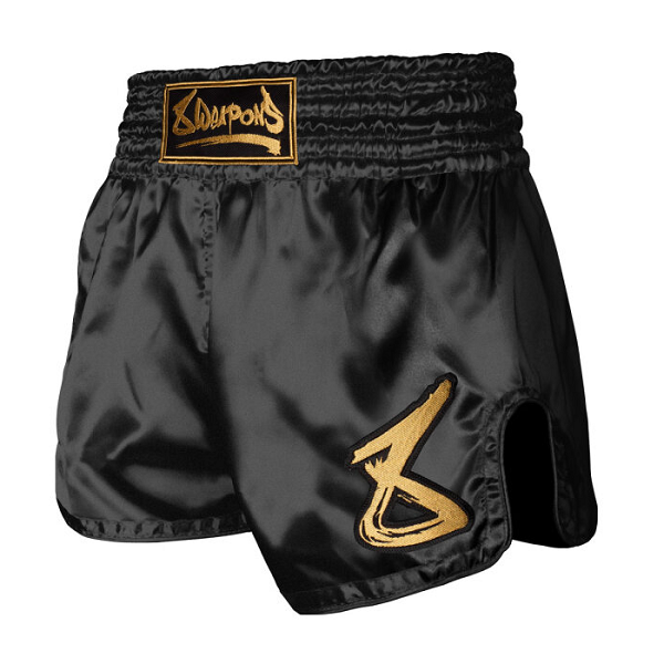 8 Weapons Strike Shorts Black-Gold