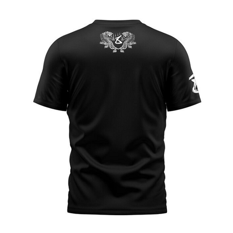 8 Weapons Muay Thai T Shirts 8 Weapons T-Shirt Sak Yant Tigers Black
