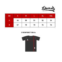 8 Weapons Muay Thai T Shirts 8 Weapons T-Shirt Sak Yant Tigers Black