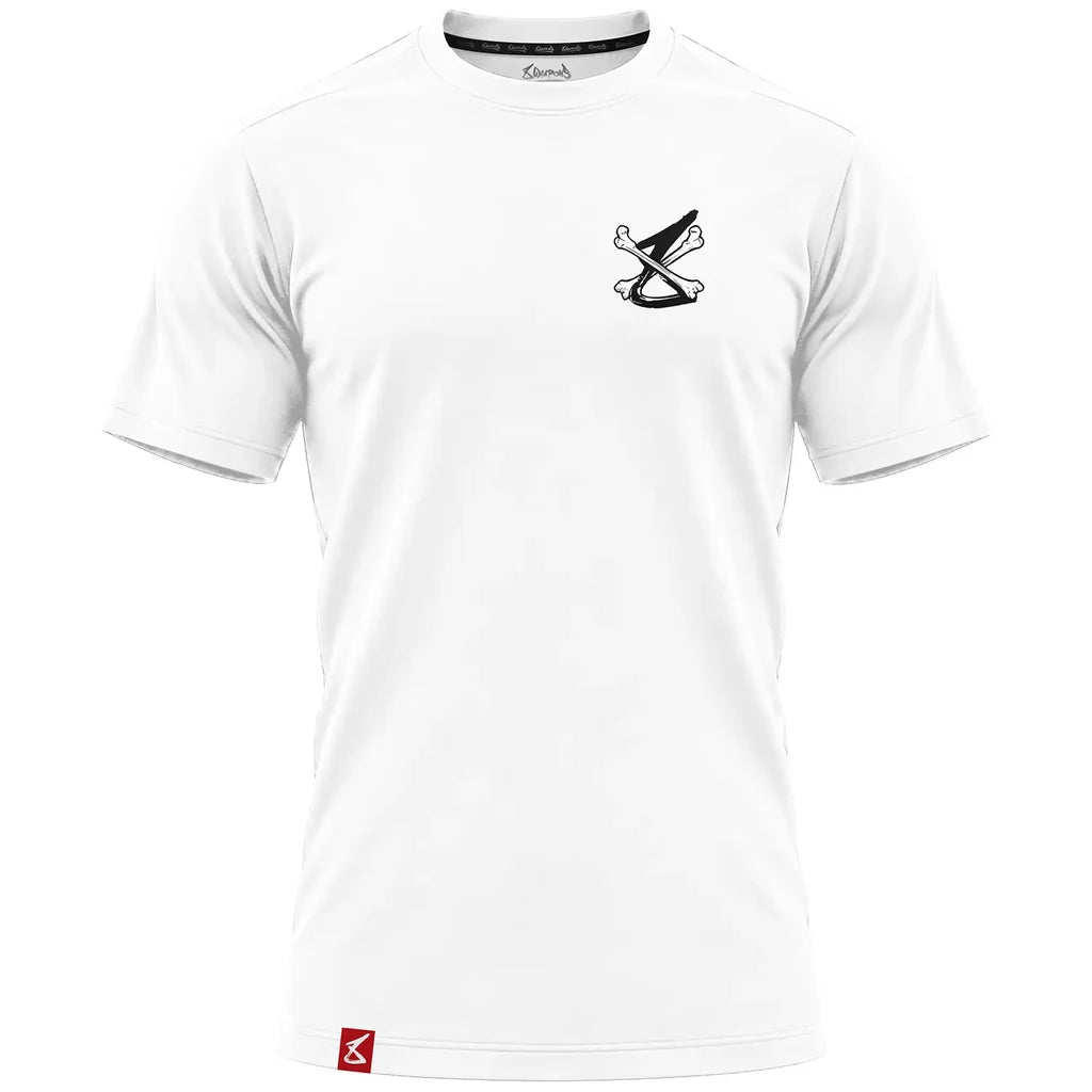 8 Weapons Muay Thai T Shirts 8 WEAPONS T-Shirt Skeleton White