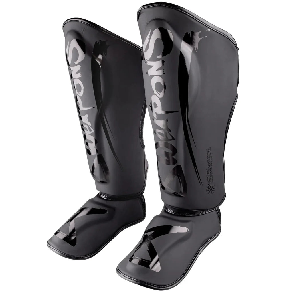 8 Weapons Shin Guards 8 Weapons Shin Guards Force 8 Black-Black