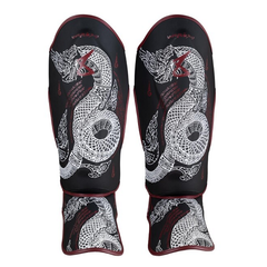 8 Weapons Shin Guards 8 Weapons Shin Guards Sak Yant Naga Black-Maroon