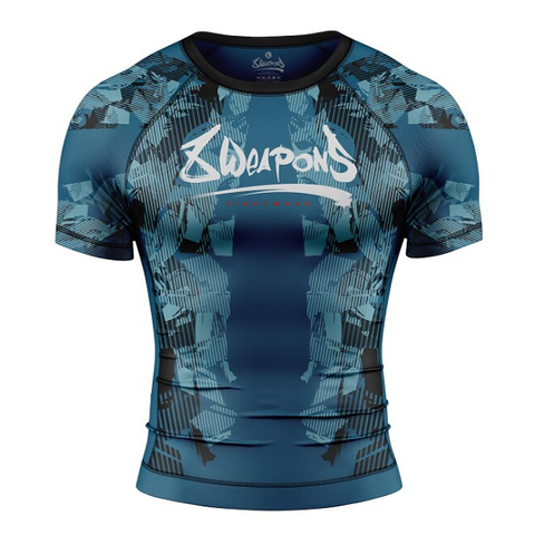 8 Weapons Rashguard SS Hit 2.0 Navy-Black