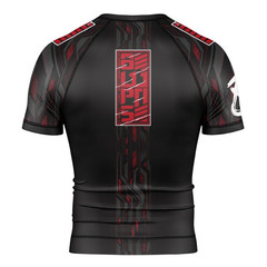 8 Weapons Short Sleeve Rashguards 8 Weapons Rashguard SS Samurai 2.0 Black-Red