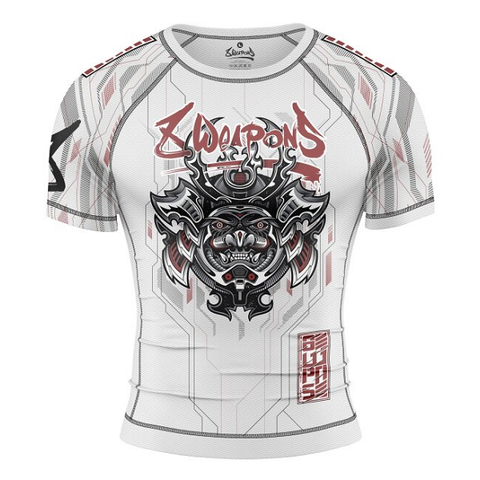 8 Weapons Rashguard SS Samurai 2.0 White-Red