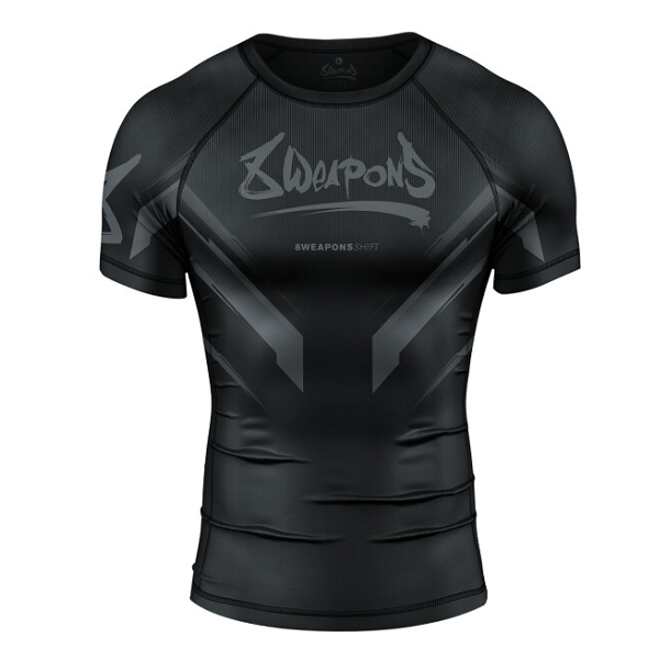 8 Weapons Rashguard SS Shift Black-Matt