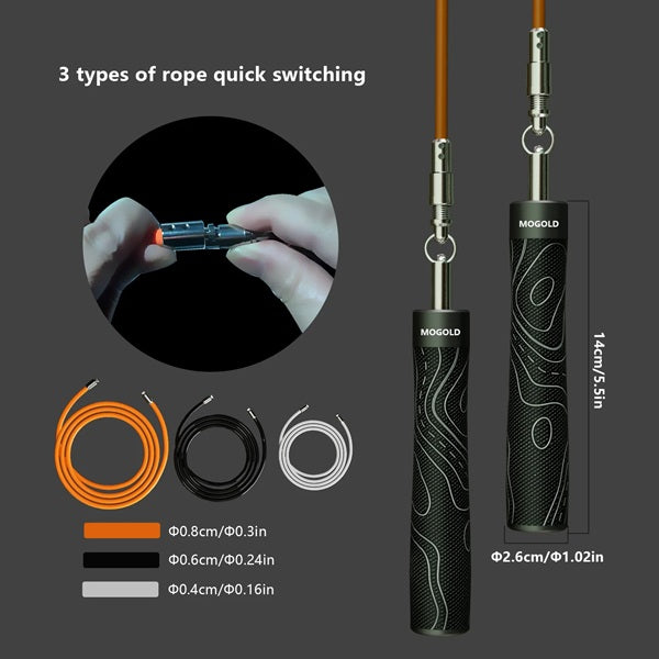 Mogold Quick Release Swurl Jump Rope Set