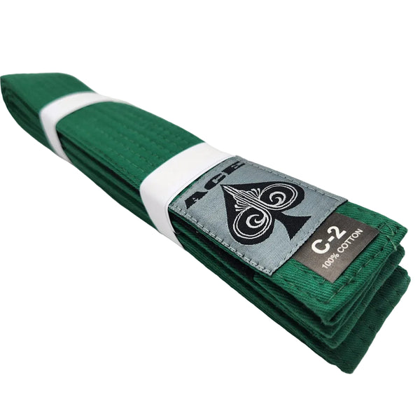 Ace Fight Gear BJJ Belts Green / C00 Ace IBJJF Kids BJJ Belt