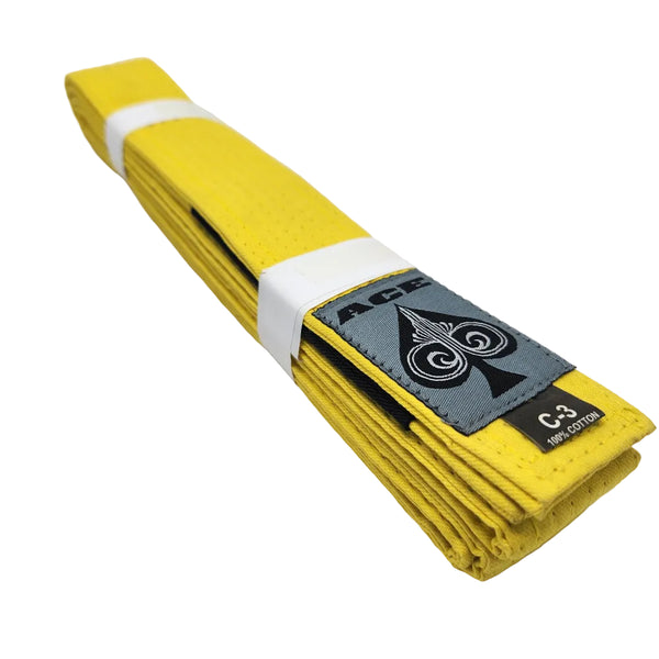 Ace Fight Gear BJJ Belts Yellow / C00 Ace IBJJF Kids BJJ Belt