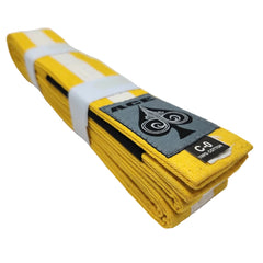 Ace Fight Gear BJJ Belts Yellow/White / C00 Ace IBJJF Kids BJJ Belt