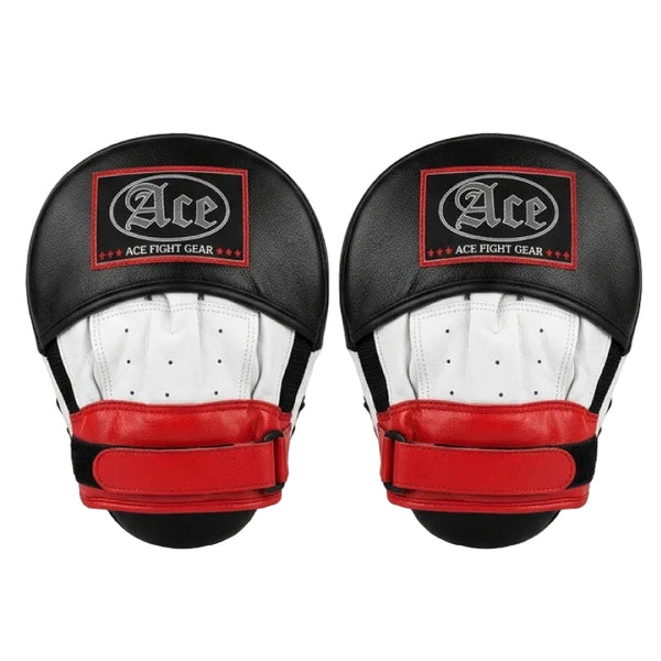 Ace Fight Gear Focus Mitts Ace Boxing Elite Leather Focus Mitts